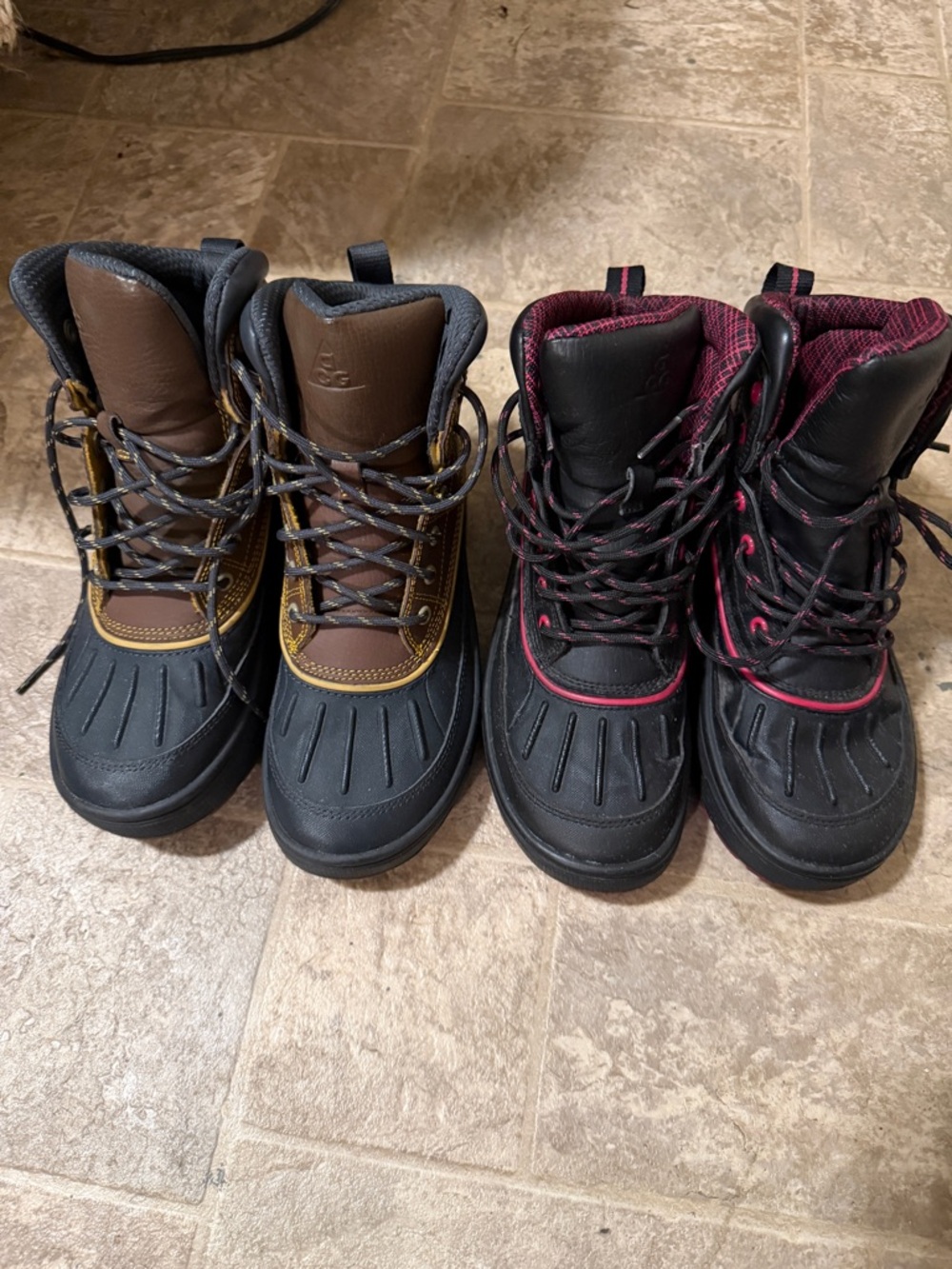 ACG 2x Nike Kids Winter Boots in Black/Brown